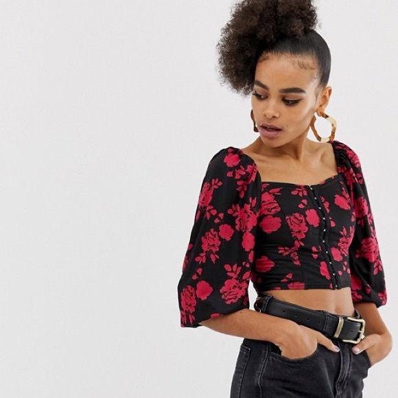 ASOS Tops - ASOS collusion off the shoulder crop top